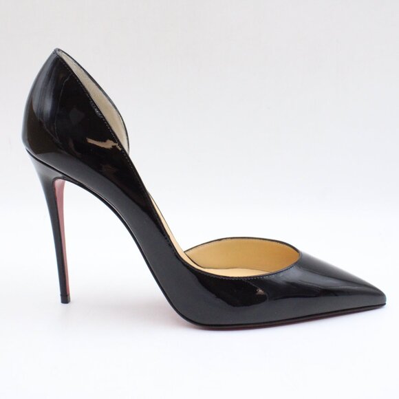 Christian Louboutin Black Patent Leather Heels - Picture 7 of 12
